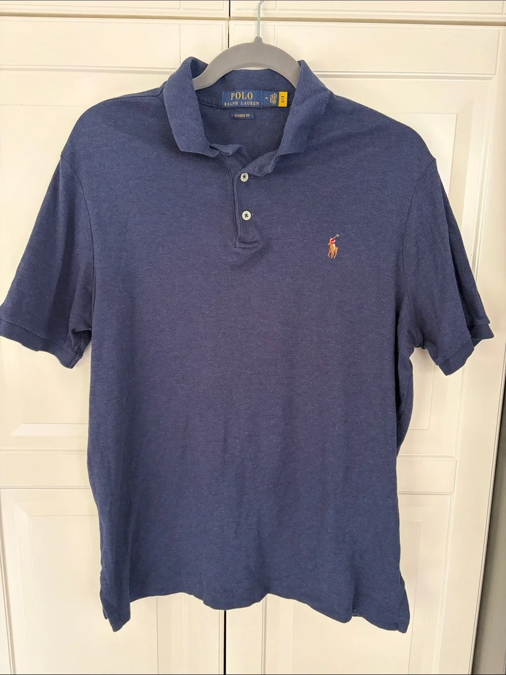 Polo by Ralph Lauren Classic Navy Short-Sleeve Polo with Embroidered Pony